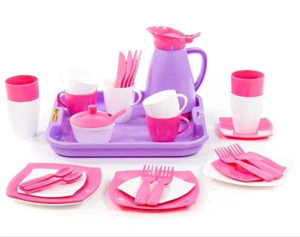 Girls Pretend Play Coffee Set 34 pcs