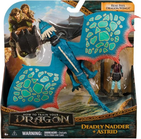 How to Train Your Dragon: Deadly Nadder & Astrid Viking Duo Action Figures