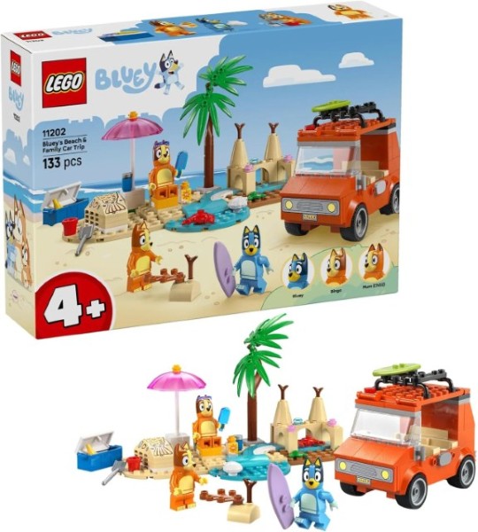LEGO BLUEY 11202 Bluey's Beach & Family Car Trip