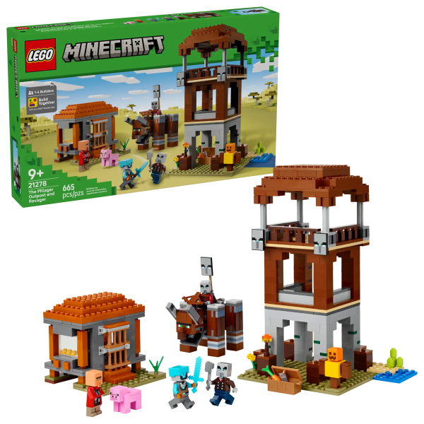 LEGO MINECRAFT 21278 The Pillager Outpost and Ravager
