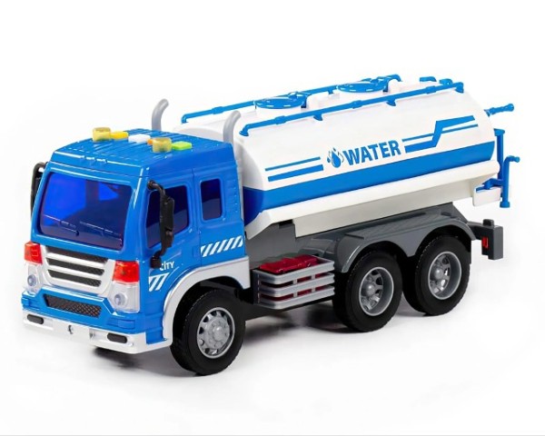 Polesie City Water Tank Sprinkler Truck - Friction-Powered
