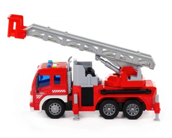 Polesie City-2 Friction-Powered Toy Fire Engine