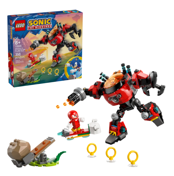 LEGO SONIC 77005 Knuckles vs. Dr. Eggman Egg Crusher Mech
