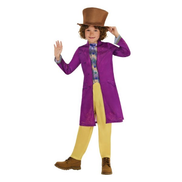 Willy Wonka Deluxe Kids Fancy Dress Costume - Size M