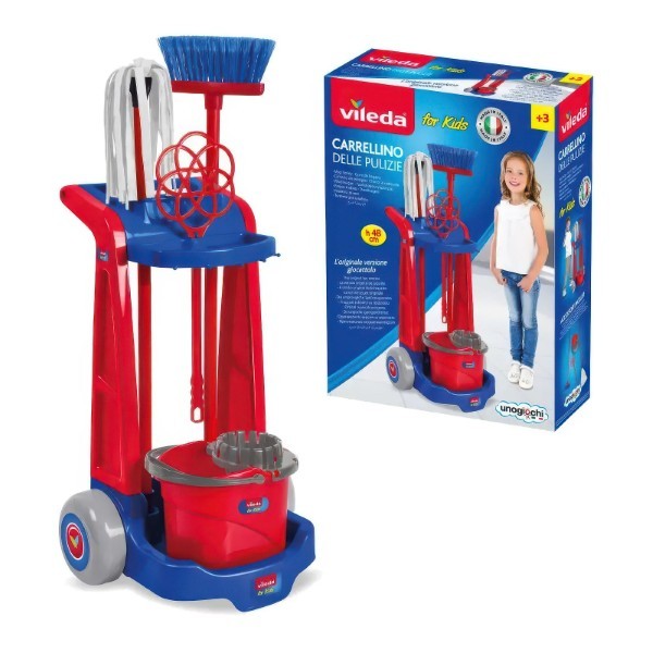 Vileda Childrens Cleaning Trolley Set