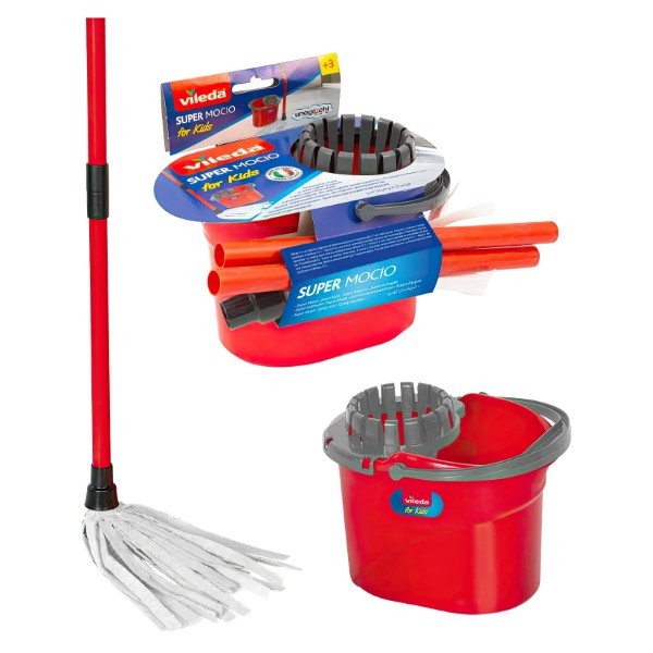 Villeda Red Mop Set