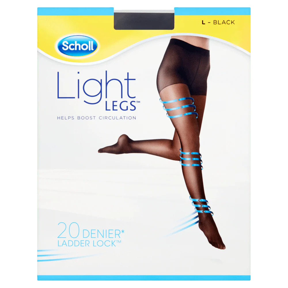 Scholl Light Legs 20 Woman'S Thigh Den Black Size L 1X1 Various X 1