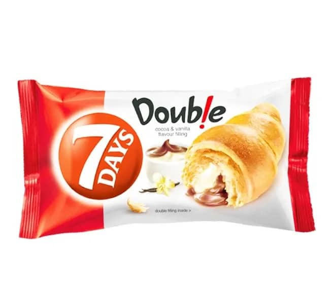 7Days Croissant Double 70G - Cocoa Vanilla Filling