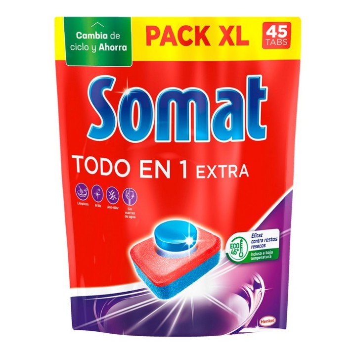 SOMAT DISHWASHER DETERGENT 45 PCS