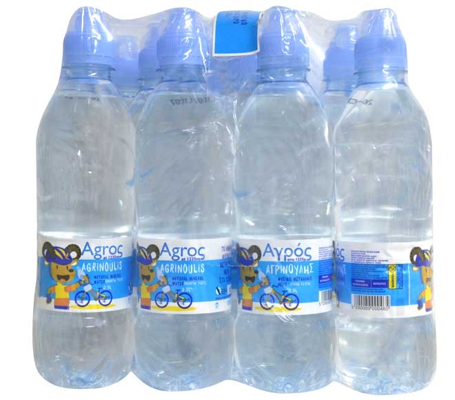 Agros Agrinoulis Mineral Water 12X0.5L Sport Bottle