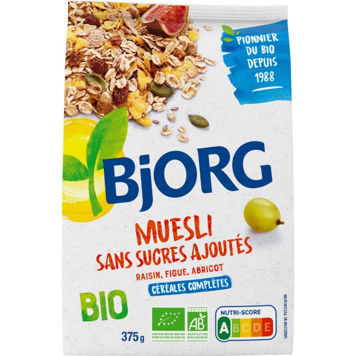 BjORG BIO muesli 375g - No Added Sugar
