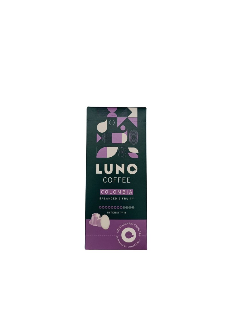 Luno Coffee Colombian 55G 10 Caps Intensity 8