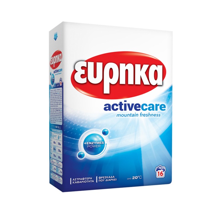 Eureka Active Care Powder 16 Washes 0,880 Kg - Mountain Freshness