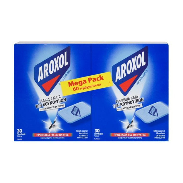 Aroxol Aromatic Diffuser Mat 30+30 Tablets