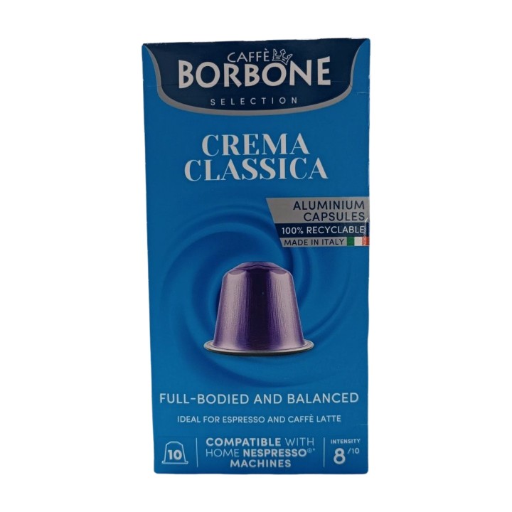 Caffe Borbone Crema Classica Nespresso Capsules 10 Pcs