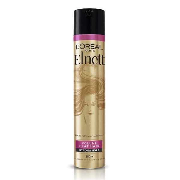 Loreal Elnett Volume Flat Hair Hairspray Strong Hold 200ml