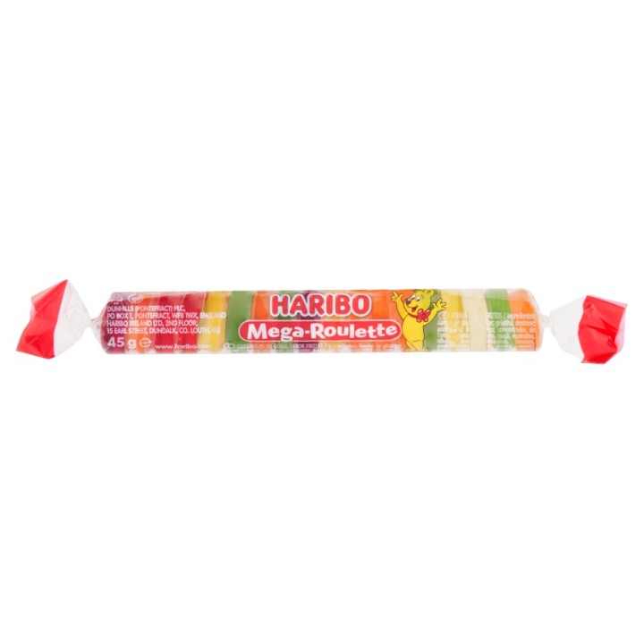 Ηaribo Mega Roulette Fruit Candies 45G