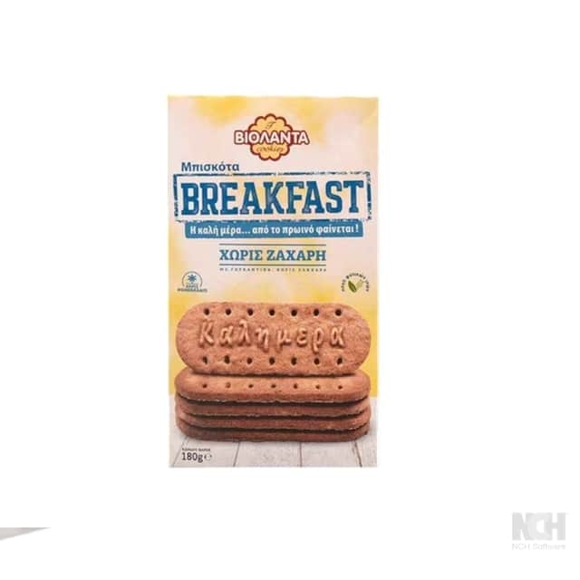 Violanta Breakfast Cereal Biscuits 180G - No Sugar