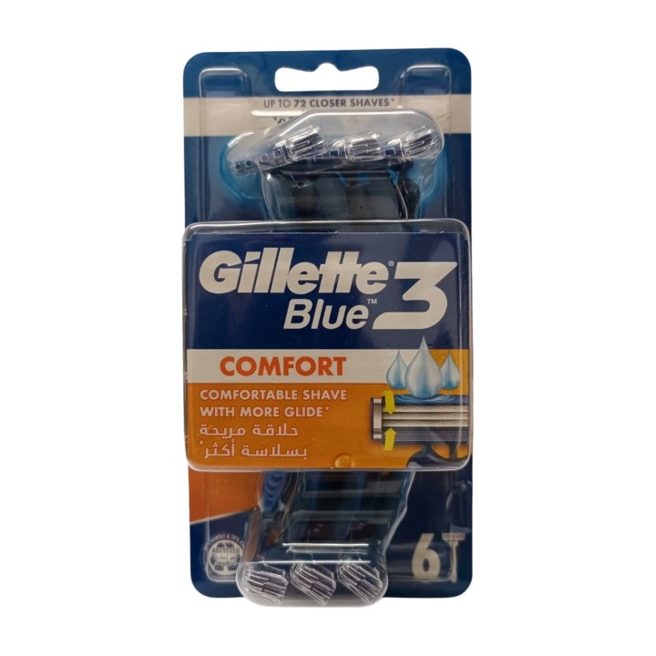 GILLETTE BLUE 3 COMFORT 6PCS