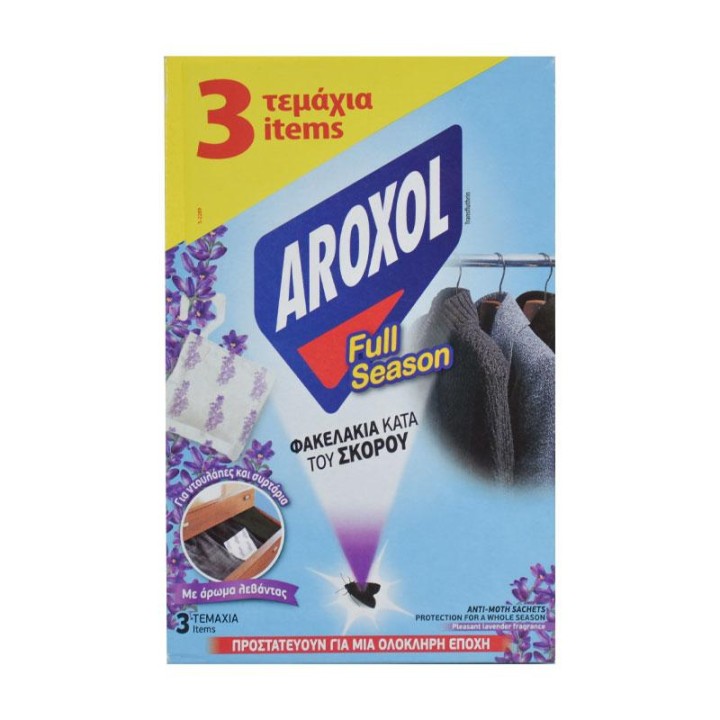 Aroxol Moth Full Season Sachets 3Pcs