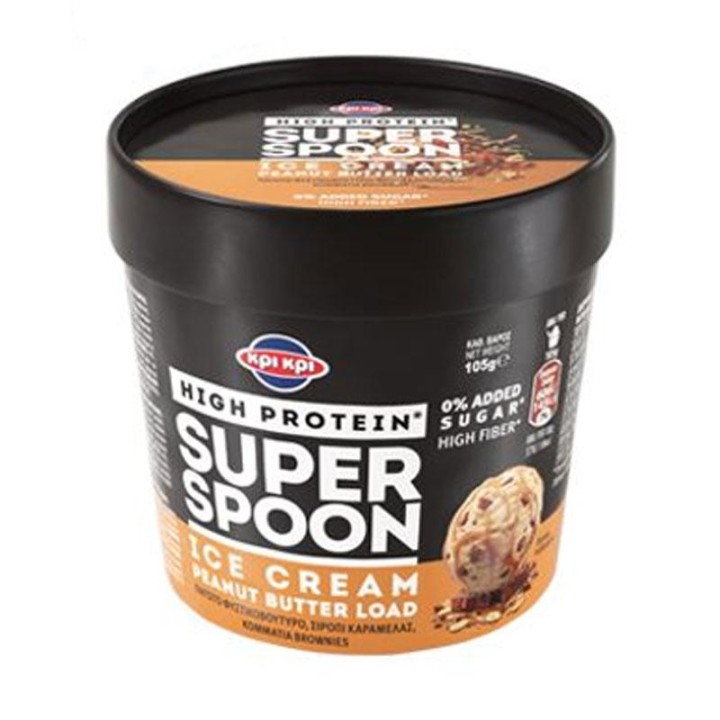 ice cream KRI KRI - Protein Super Cone 0% added sugar 80g - Peanut Butter Load