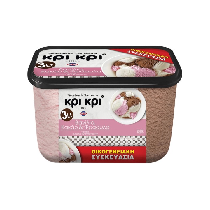 Heartmade Ice Cream 3L Van Cocoa Straw