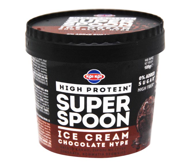 Ice Cream Kri Kri - Super Spoon High Protein 105G - Chocolate Hipe