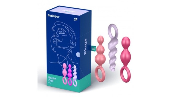 Satisfyer Booty Call Coloured Set Of Three
