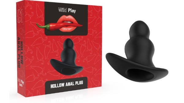 SILICONE ANAL PLUG WITH TUNNEL EROSPACE WILD PLAY C1