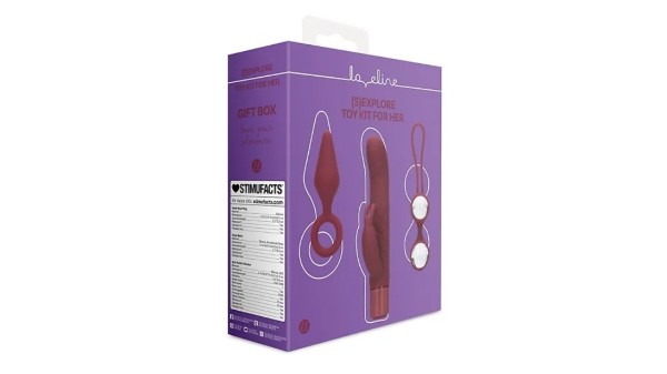 Sexplore Sex Toy Kit For Her Dark Cherry