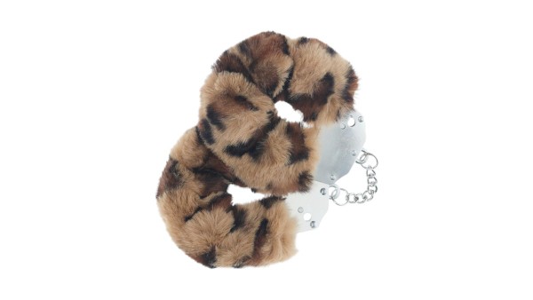 Heavy-duty Fluffy Handcuffs - Leopard
