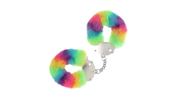 Ouch Heavy Duty Fluffy Cuffs - Multicolour1