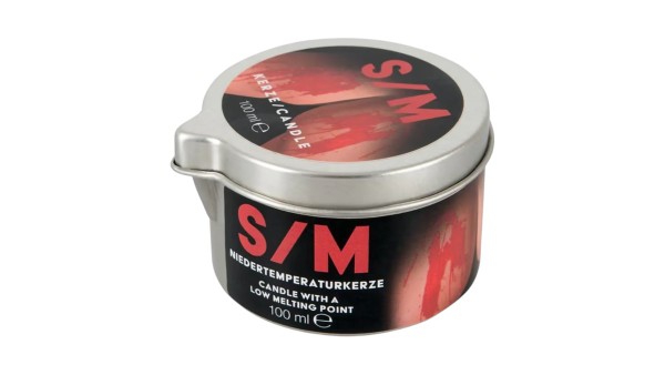 Candle S/M in can red 100 ml