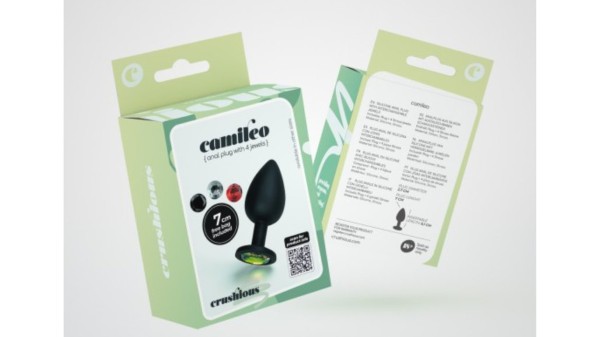 CRUSHIOUS CAMILEO SMALL ANAL PLUG WITH 4 INTERCHANGEABLE JEWELS