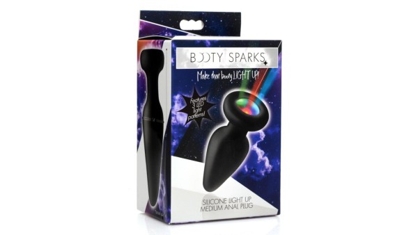 Light-Up Silicone Anal Plug - Medium