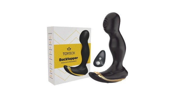TOYBOX BACK TAP twin motor silicone R/C vibrating plug