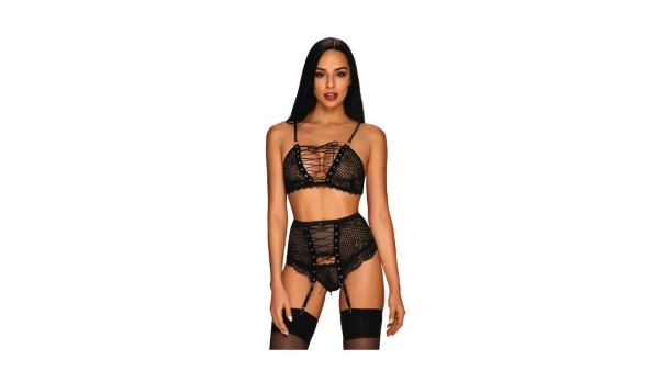 Obsessive Seductive Basitta Set with Garter Belt S/M