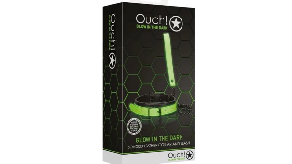 OUCH! Glow in the dark collar and leash
