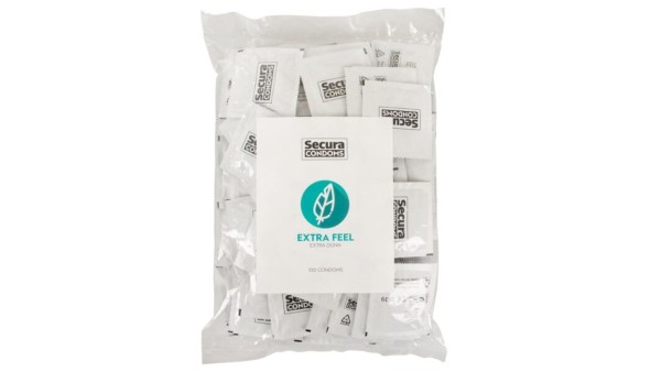 Secura Extra Feel pack of 100 condoms