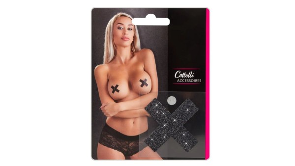 X Shape striptease Nipple Stickers Cottelli
