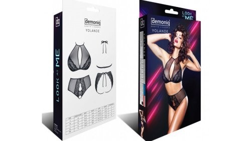 Yolande Crotchless Lingerie Set MEDIUM
