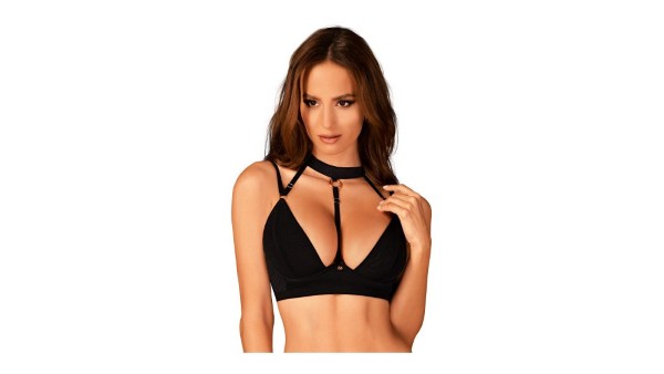 Obsessive Brasica Black Bra with Choker XS/S