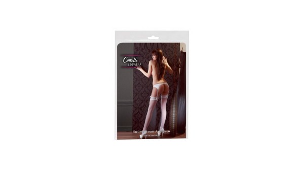 Cottelli Collection Stockings & Hosiery - Stockings white LARGE
