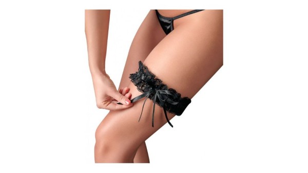 Black Lace Garter S-L