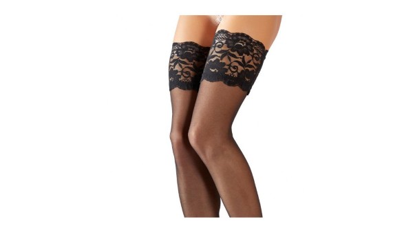 Cottelli Wide Lace Stay-Ups LARGE