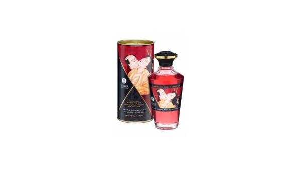 Aphrodisiac Warming Oil 100ml Strawberry Wine