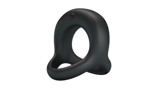 PRETTY LOVE - VIBRANT PENIS RING ELLIOTT Black, 10 vibration functions