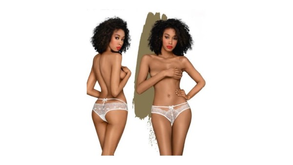 Penthouse Adore Me White Lace Panty M/L