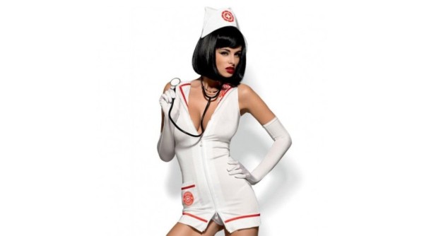 S/M Obsessive Sexy Emergency Nurse Costume