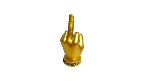 Golden F-U Finger Trophy